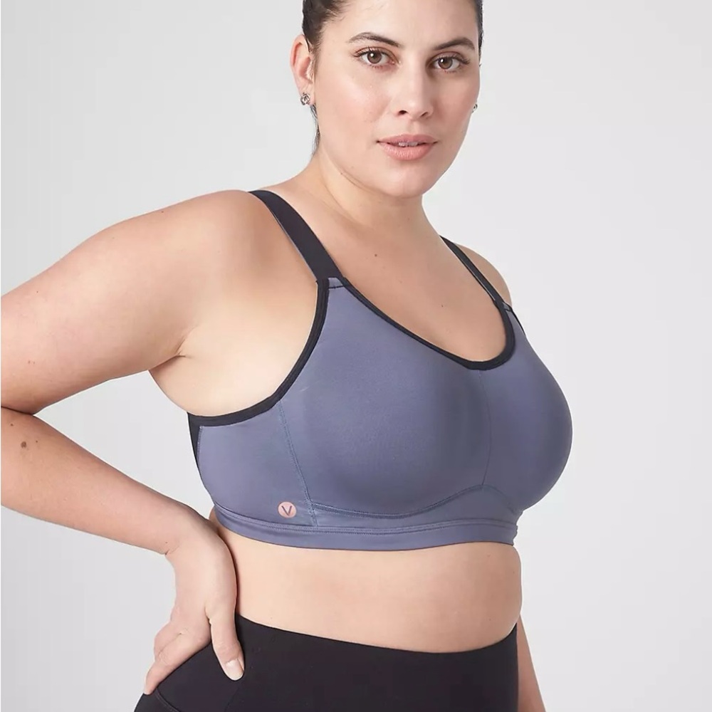 Livi Active Gray Sports Bra with Racerback Design